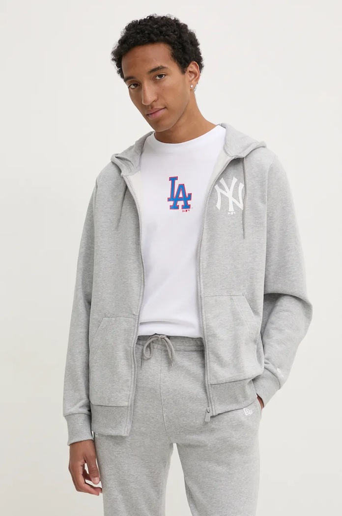 Mikina New Era NEW YORK YANKEES směs šedá 60416720
