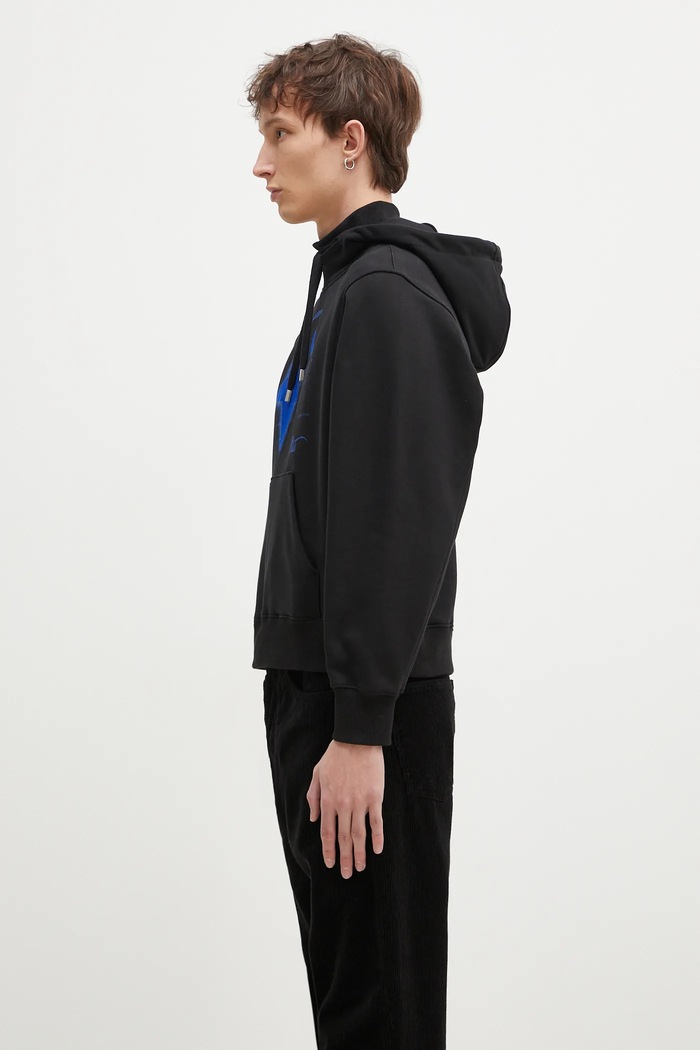 Ader Error bluza bawełniana BN01FWHD0103BK czarny AA00