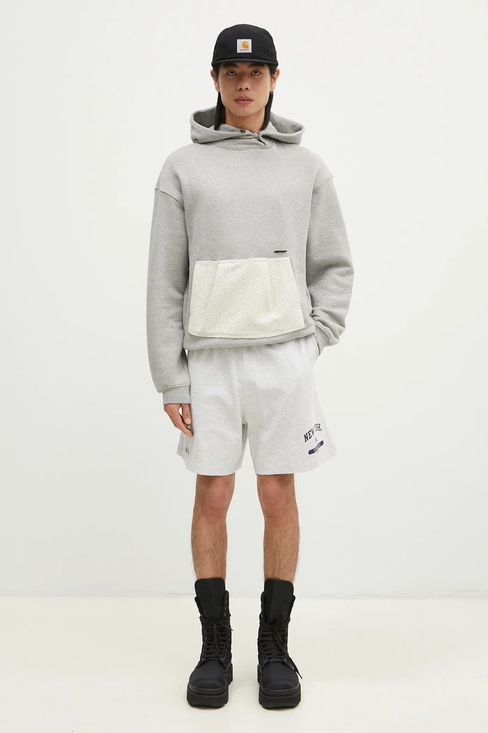 Ader Error cotton sweatshirt BN01FWHD0106GR gray