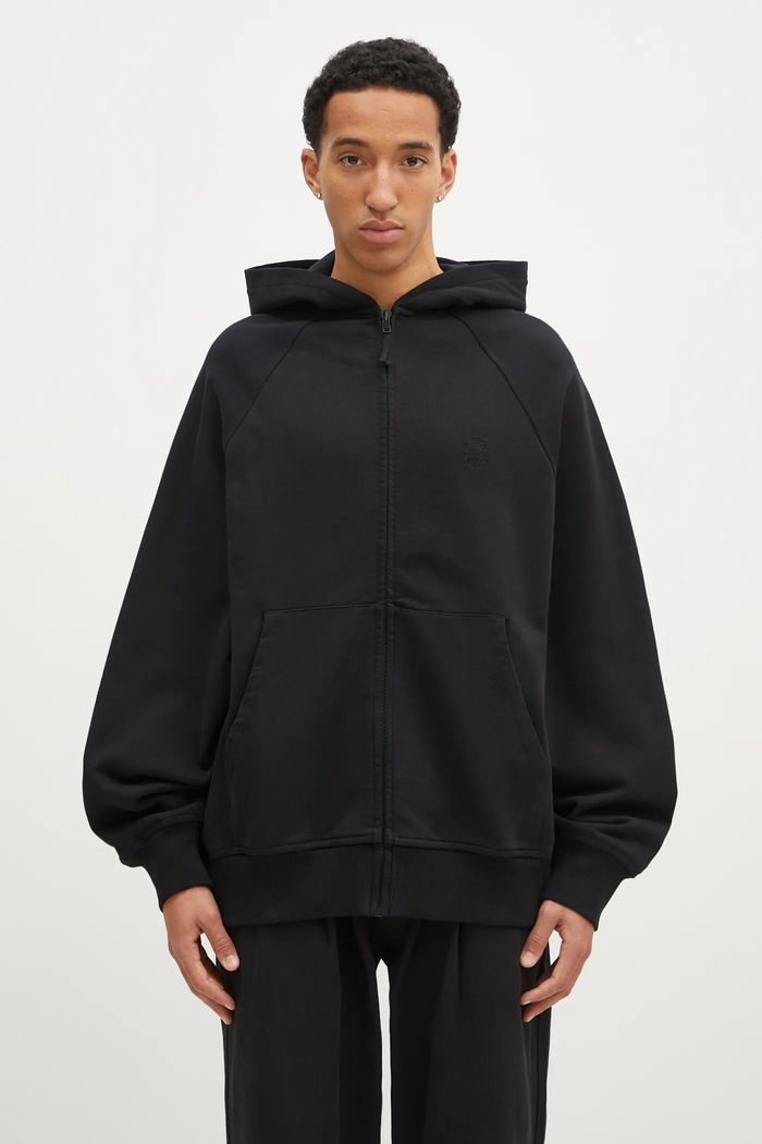 1017 ALYX 9SM cotton sweatshirt Essentials Oversized Zip-Up Hoodie cotton black AAMSW0253FA01