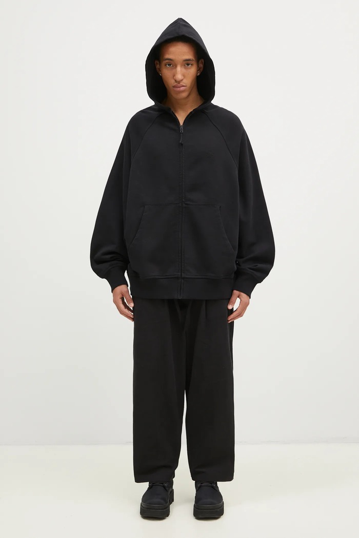 1017 ALYX 9SM cotton sweatshirt Essentials Oversized Zip-Up Hoodie AAMSW0253FA01 black