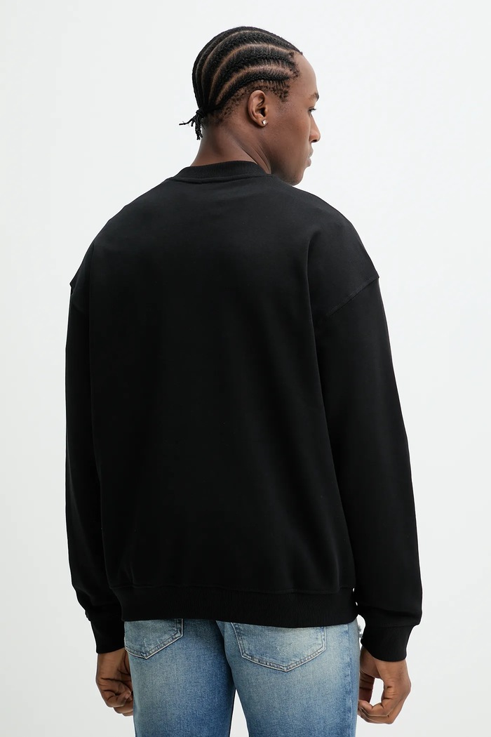 Дрехи Памучен суичър Diesel S-BOXT-DIV SWEAT-SHIRT A15753.0GEAD черен