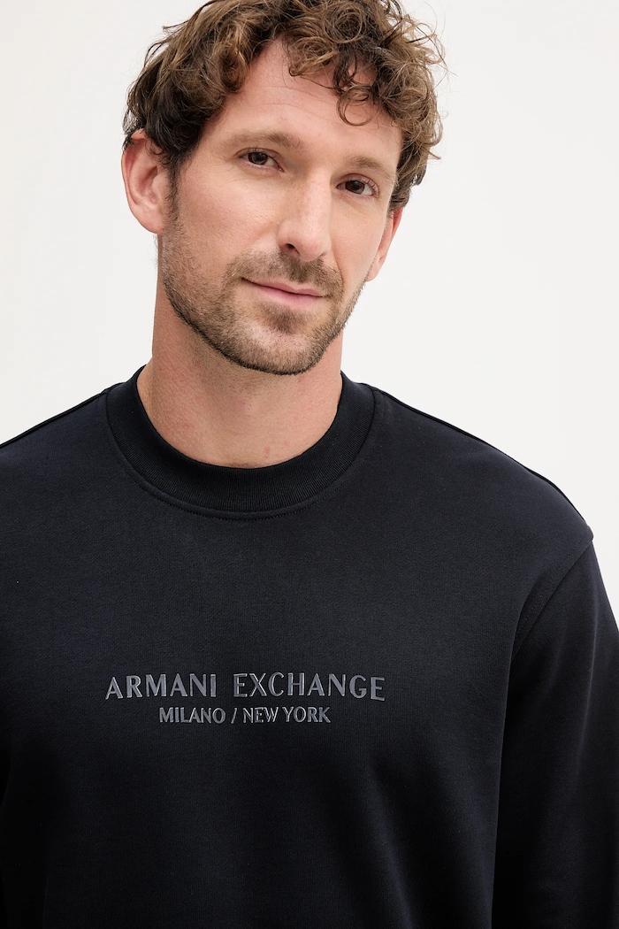 Oblečenie Bavlnená mikina Armani Exchange XM001284.AF20934.NOS tmavomodrá