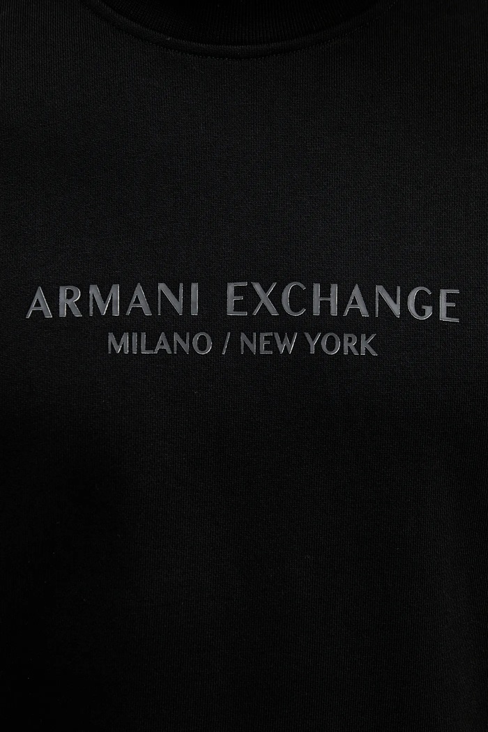 Bombažen pulover Armani Exchange črna XM001284.AF20934.NOS