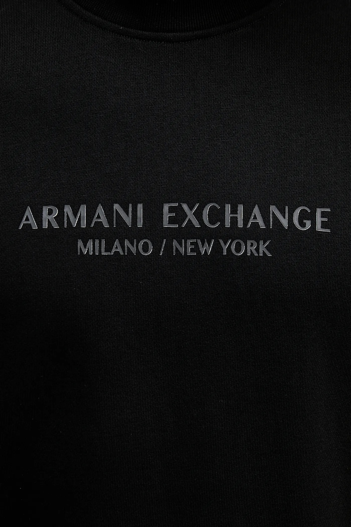 Bombažen pulover Armani Exchange črna XM001284.AF20934.NOS