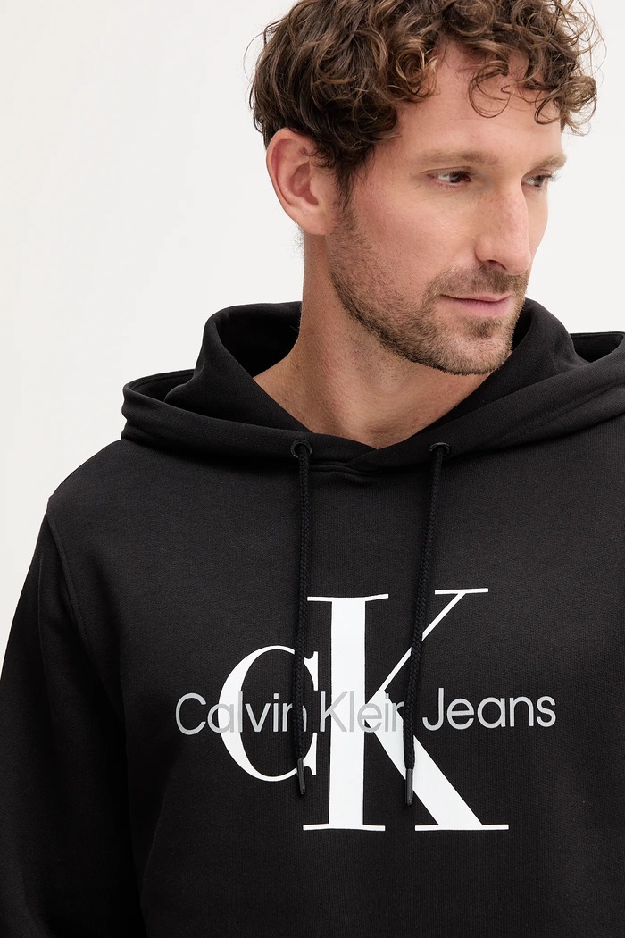 Ruházat Calvin Klein Jeans pamut melegítőfelső J30J320934 fekete