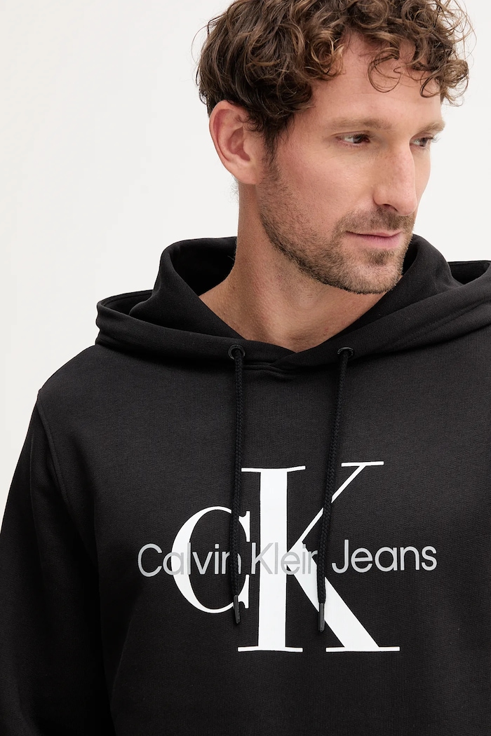 Ruházat Calvin Klein Jeans pamut melegítőfelső J30J320934 fekete