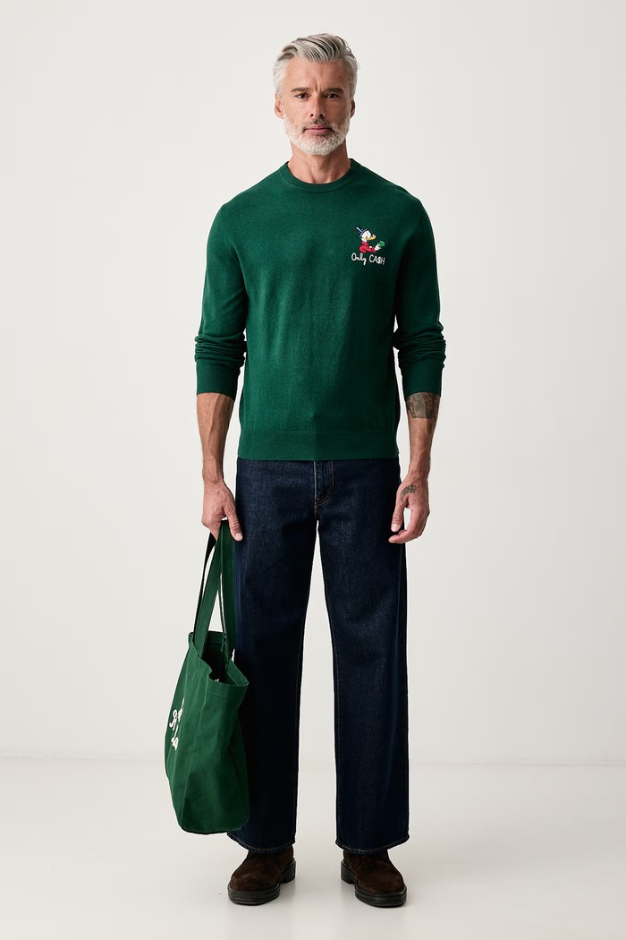MC2 Saint Barth Sweter męski z wełną HER0024 zielony AA00