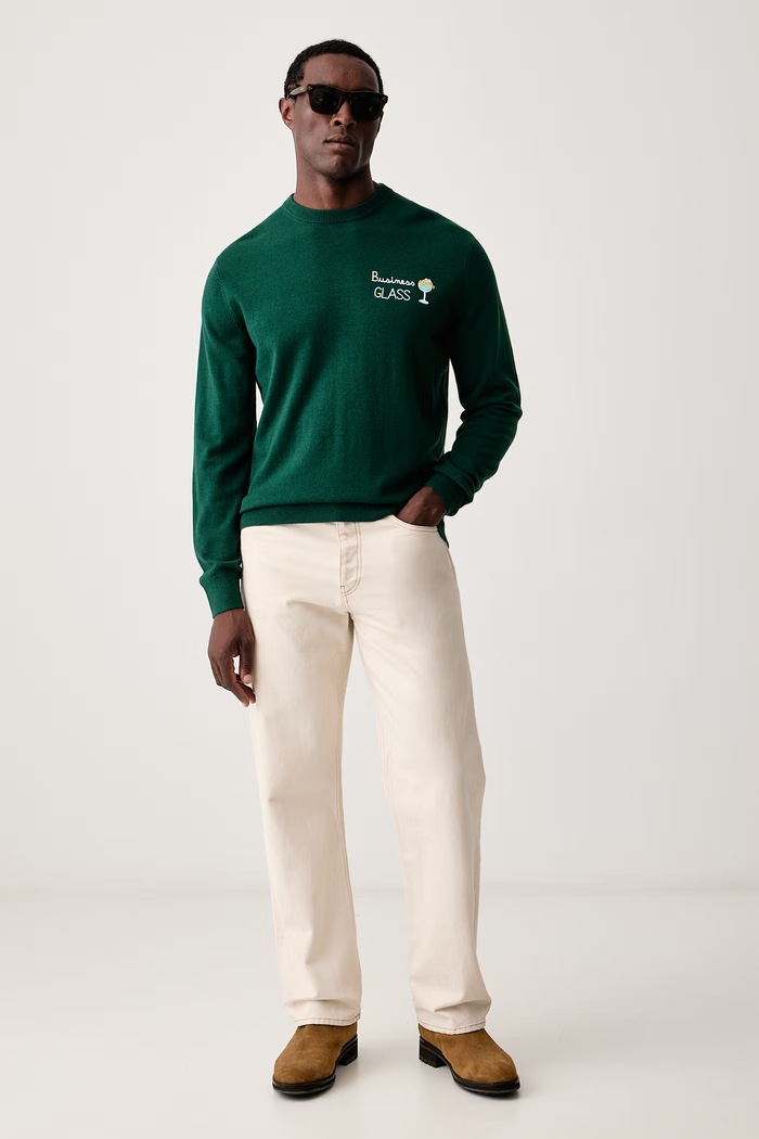 MC2 Saint Barth Sweter męski z wełną HER0024 zielony AA00