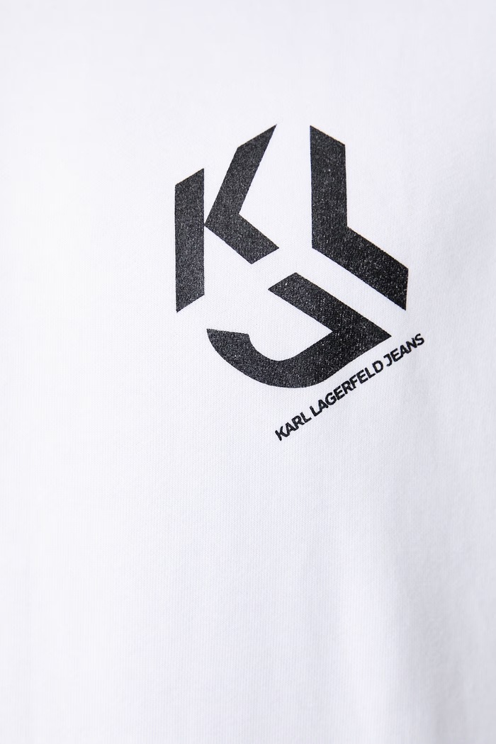 Mikina pánská s bavlnou Karl Lagerfeld Jeans bílá B1M20050