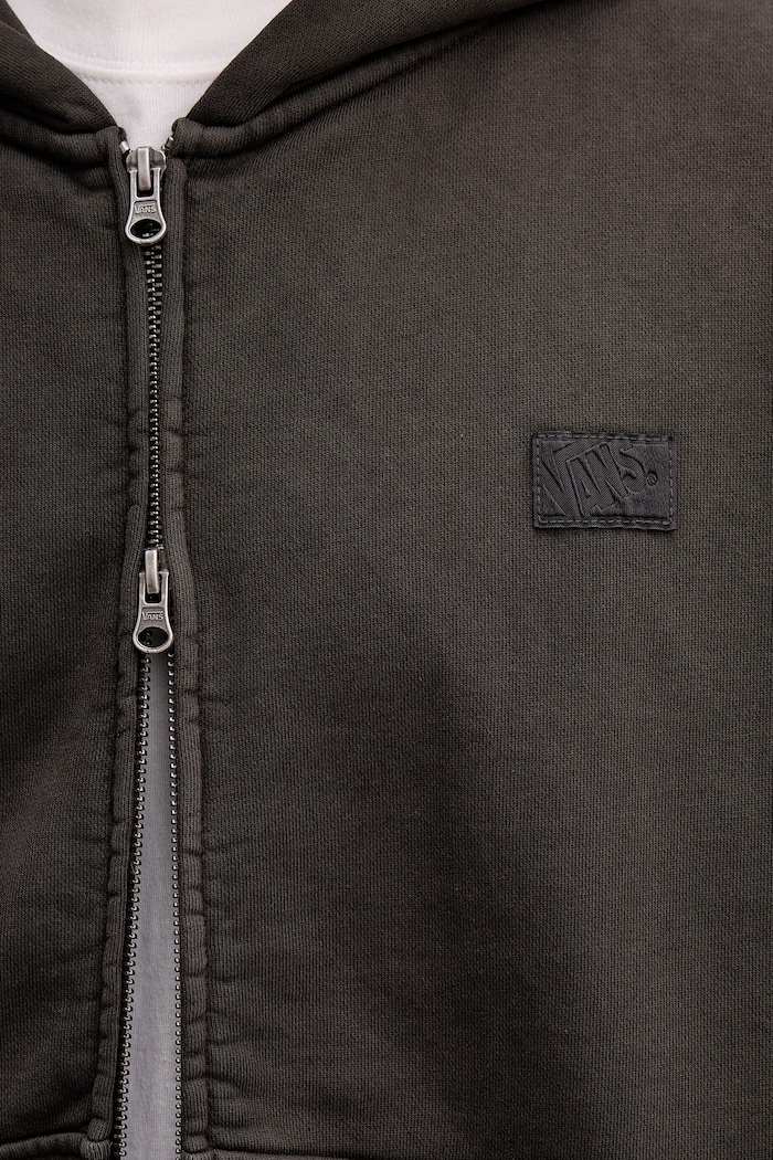 Vans mikina na zips s kapucňou pánska s bavlnou Premium LX Full Zip VN000T78EMV1 zelená