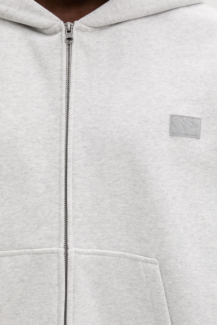 Vans mikina na zips s kapucňou pánska bavlnená Premium LX Full Zip VN000T78RKZ1 sivá