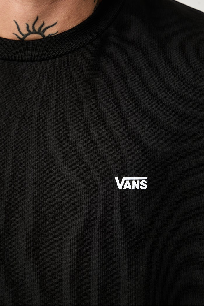 Vans μπλούζα oversize ανδρική βαμβακερή VN0010GEBLK1 μαύρο