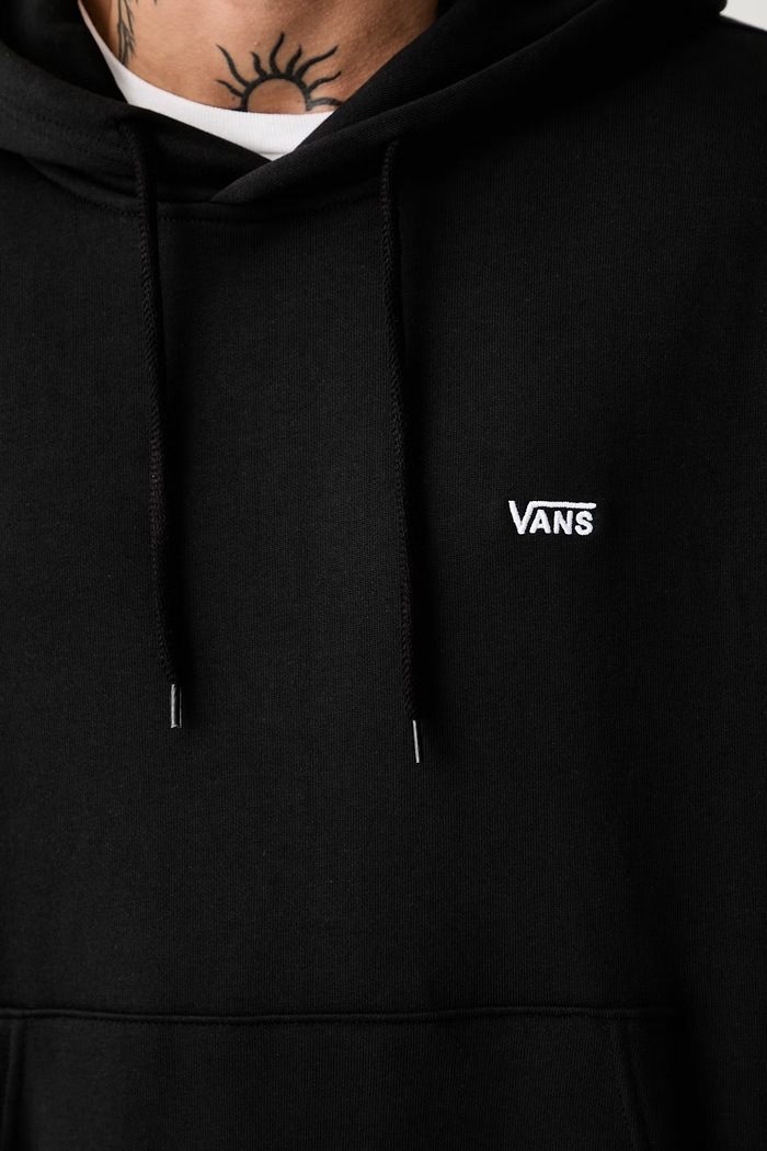 Vans μπλούζα με κουκούλα ανδρική βαμβακερή VN0010G8BLK1 μαύρο