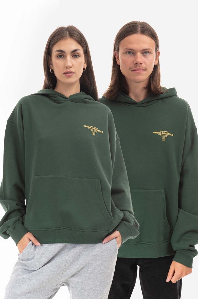 Dukserica Guess Originals Go Harper Ls Hoodie s kapuljačom zelena M2BQ05.K9YH1