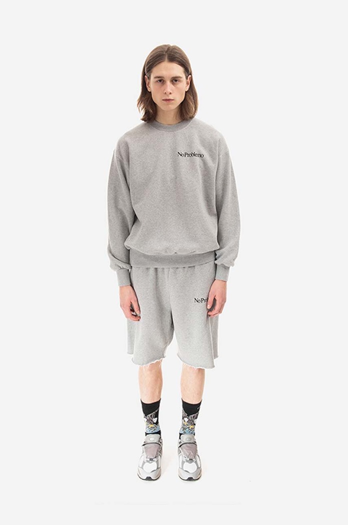 Aries cotton sweatshirt Mini Problemo COAR20009 gray AW22