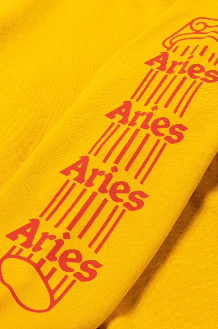 Aries cotton sweatshirt Column AR20010 yellow