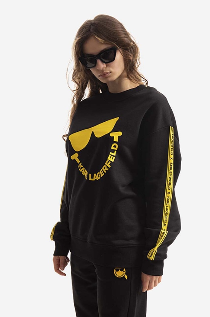 Karl Lagerfeld bluza Unisex Smiley Sweatshirt 221W1851