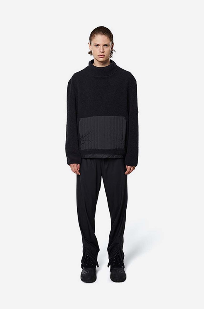 Rains bluza Fleece High Neck 1850 1850.BLACK czarny AA00