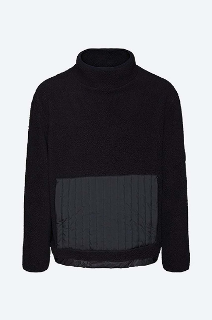 Rains bluza Fleece High Neck 1850 1850.BLACK czarny