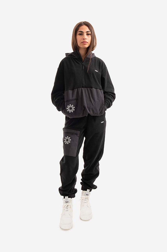 Rains sweatshirt Fleece Hoodie 18650.BLACK black AA00
