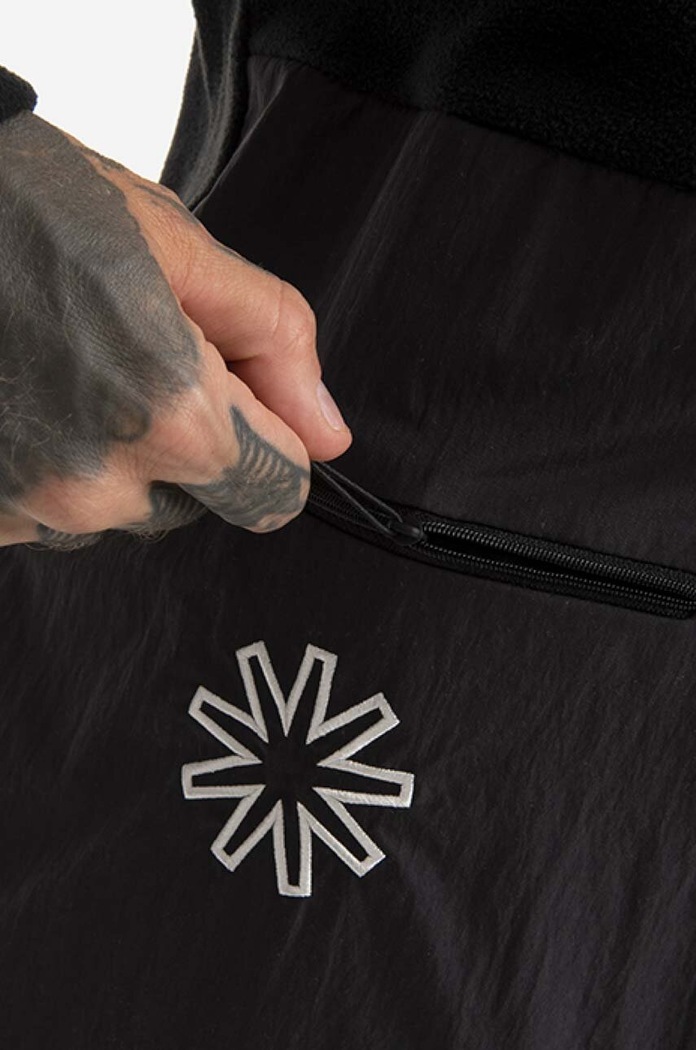 Rains sweatshirt Fleece Hoodie 18650.BLACK