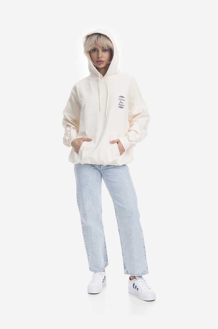 Drôle de Monsieur cotton sweatshirt Le Hoodie HO123.CREAM