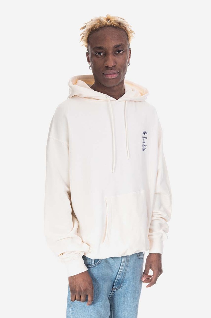 Drôle de Monsieur cotton sweatshirt Le Hoodie HO123.CREAM