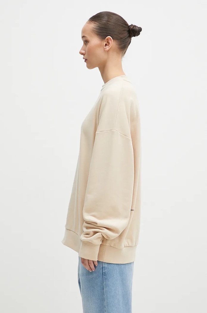 Pangaia cotton sweatshirt 10000183 beige AA00