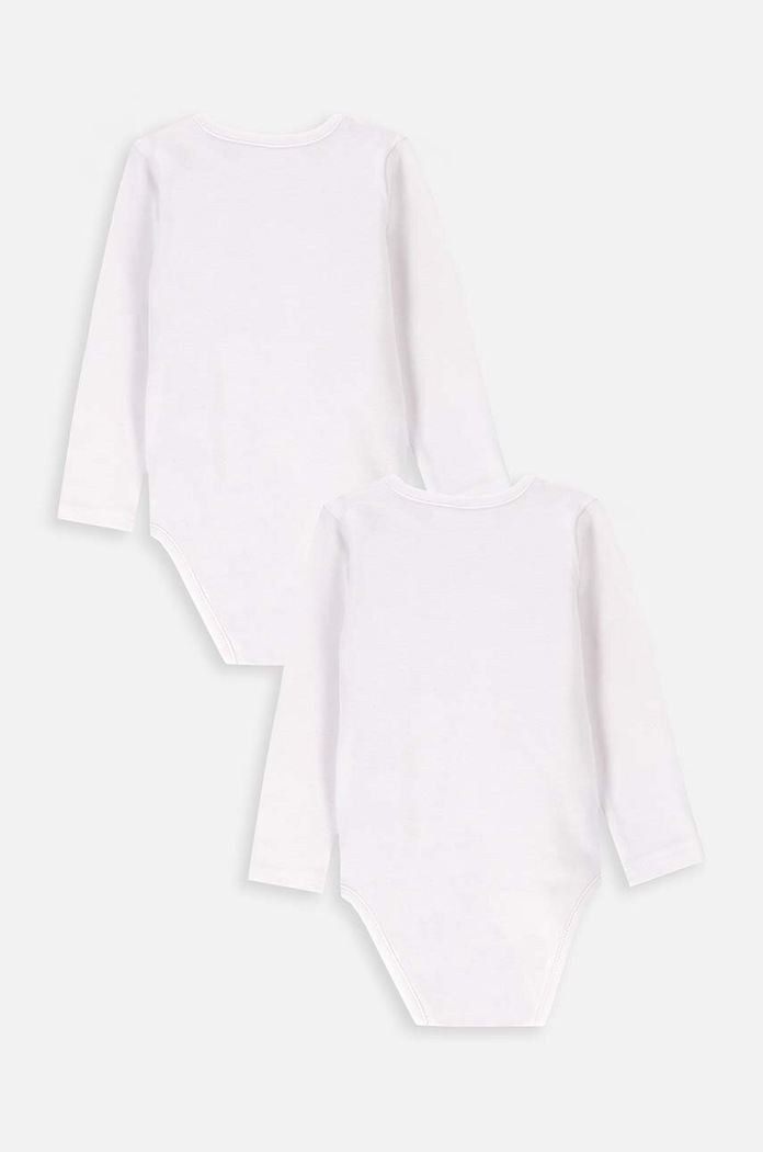 Bavlněné kojenecké body Coccodrillo XCX413601BAU bílá AA00