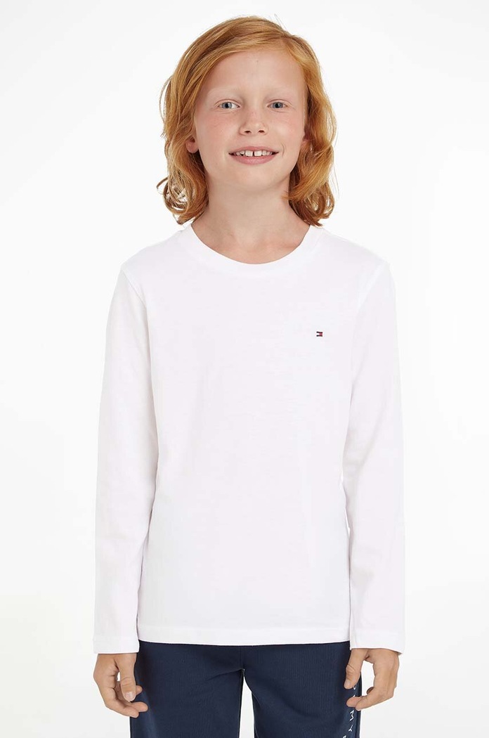 Tommy Hilfiger - Παιδικό μακρυμάνικο 74-176 cm βαμβάκι λευκό KB0KB04141