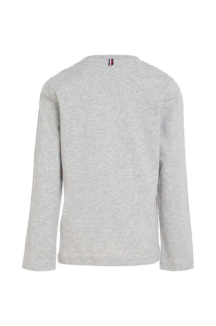 Chlapec Tommy Hilfiger - Detské tričko s dlhým rukávom 74-176 cm KB0KB04141 sivá