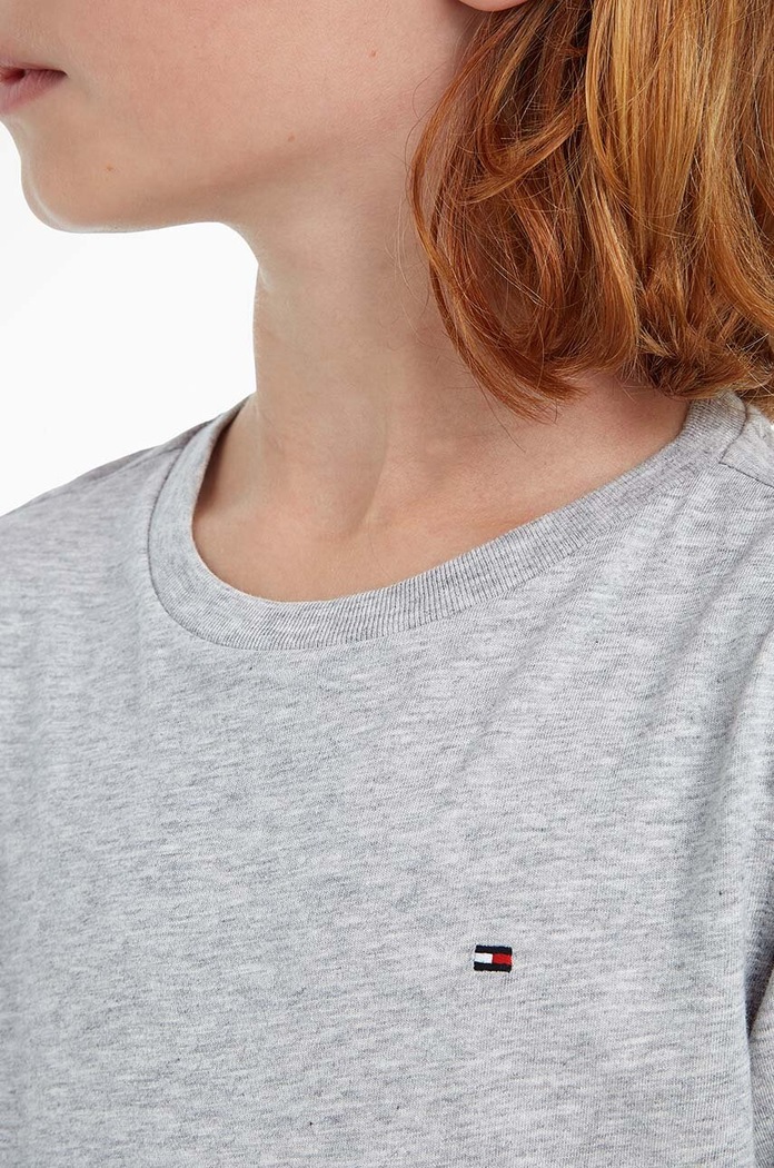 Tommy Hilfiger - Detské tričko s dlhým rukávom 74-176 cm KB0KB04141 sivá
