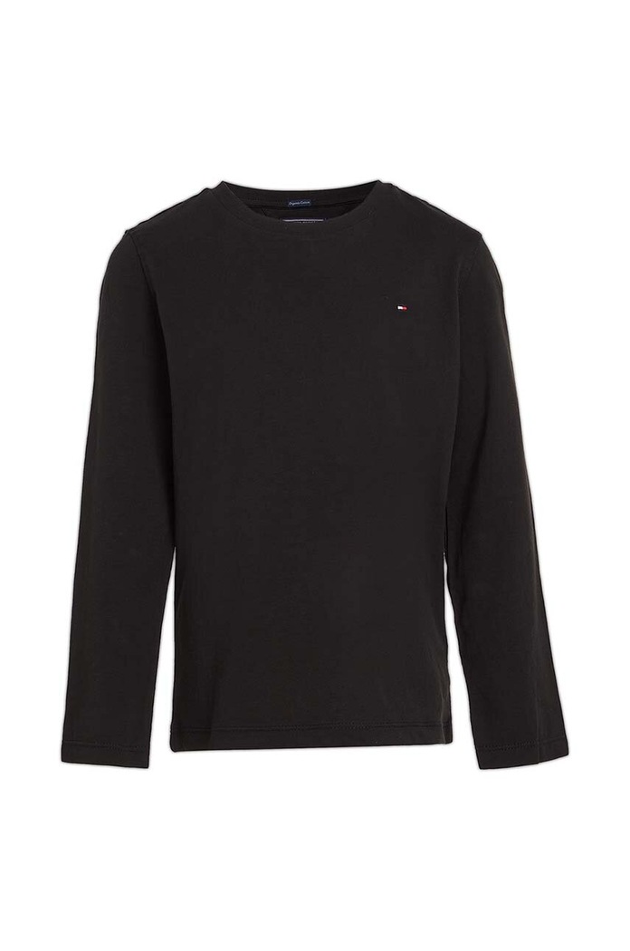 Tommy Hilfiger longsleeve copii 74-176 cm KB0KB04141 negru AA00