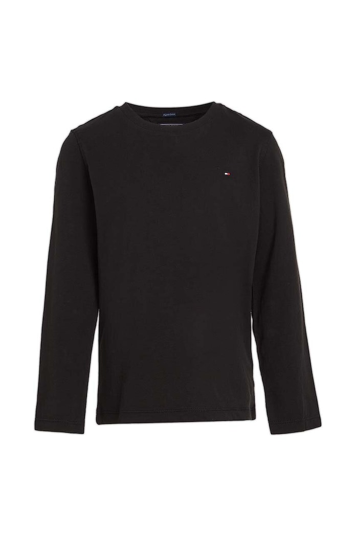 Tommy Hilfiger longsleeve copii 74-176 cm KB0KB04141 negru AA00