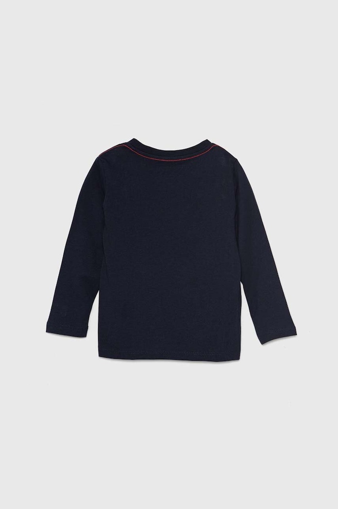 Guess longsleeve din bumbac pentru copii N84I24.K8HM0.9BYH bleumarin AA00