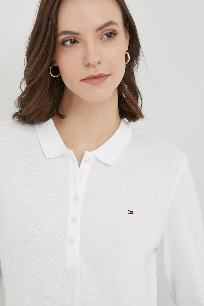 Tommy Hilfiger - Longsleeve WW0WW24972.NOS alb AA00