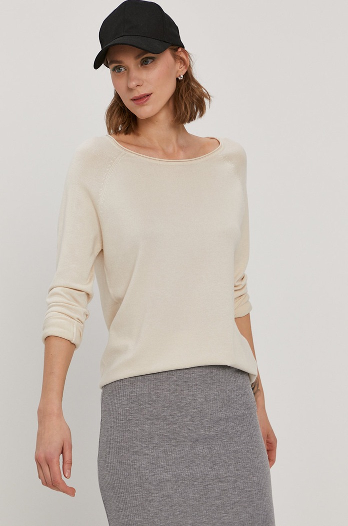 Vero Moda - Sweter 10220902 beżowy AA00