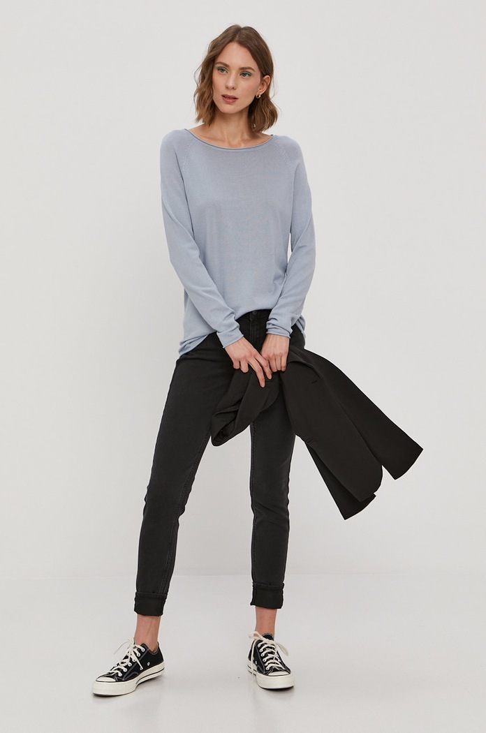 Vero Moda - Sweter 10220902 niebieski AA00