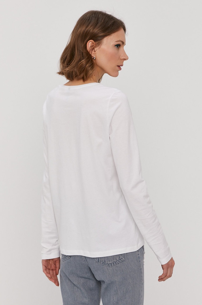 Odzież Pieces Longsleeve 17112469 biały