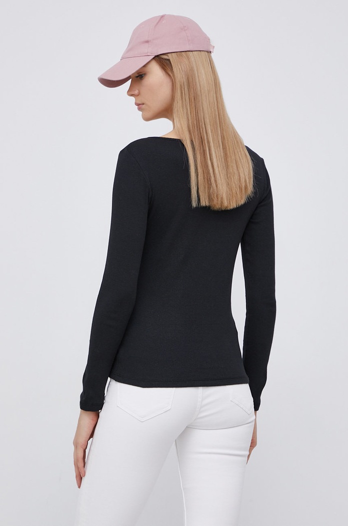 Oblečenie Tričko s dlhým rukávom Vero Moda 10254130 čierna