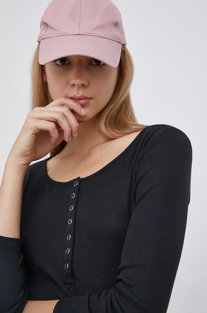 Tričko s dlhým rukávom Vero Moda čierna 10254130