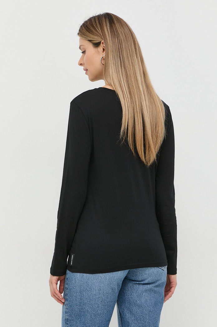 Abbigliamento Armani Exchange top a maniche lunghe in cotone 8NYT95.YJ16Z.NOS nero