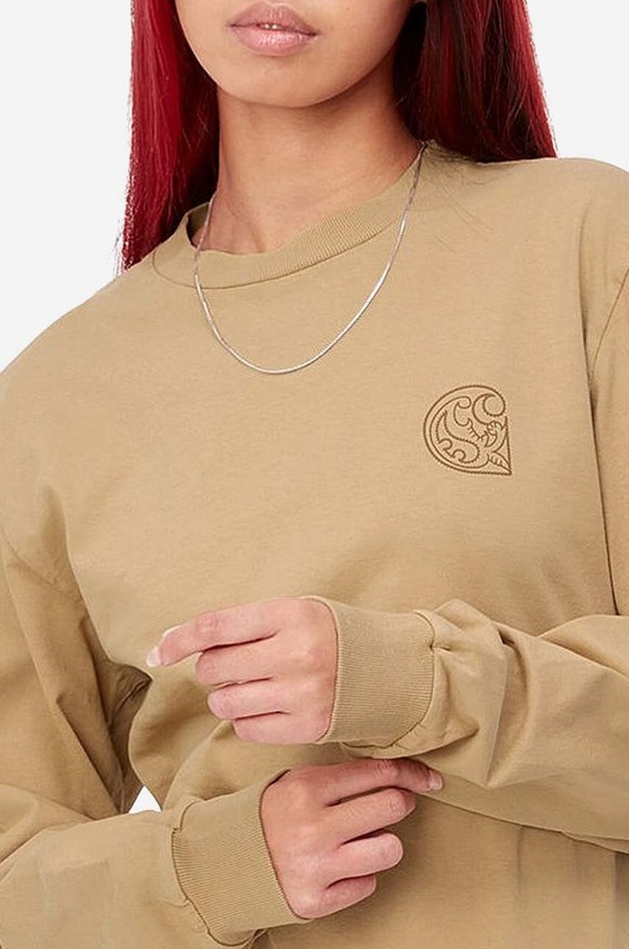 Carhartt WIP cotton longsleeve top I030661 brown