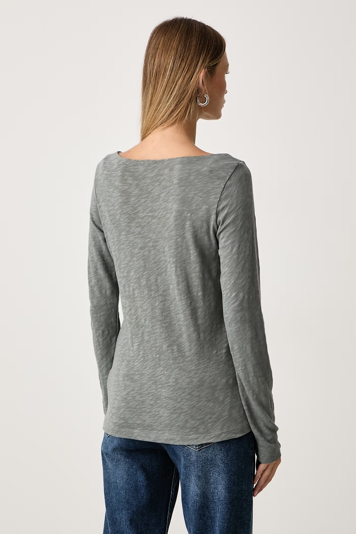 Odzież Marc O'Polo Longsleeve damski bawełniany 5000009478 szary