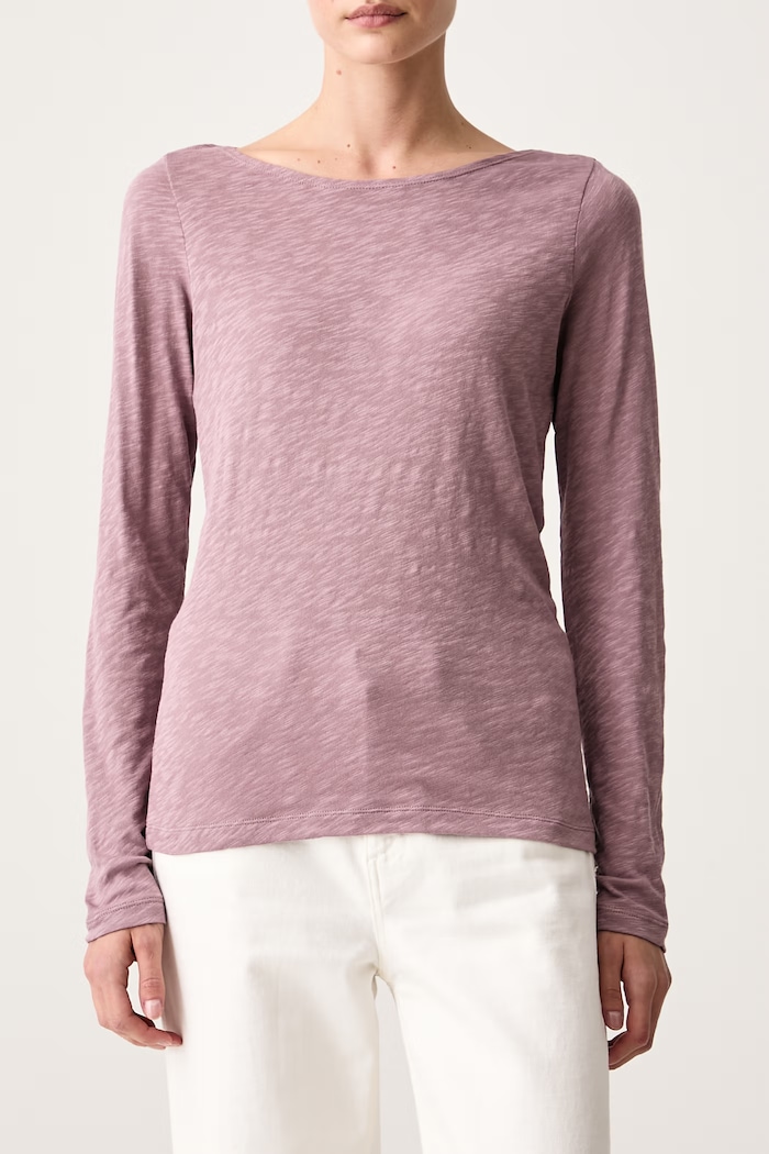 Longsleeve damski bawełniany Marc O'Polo 5000009478 różowy