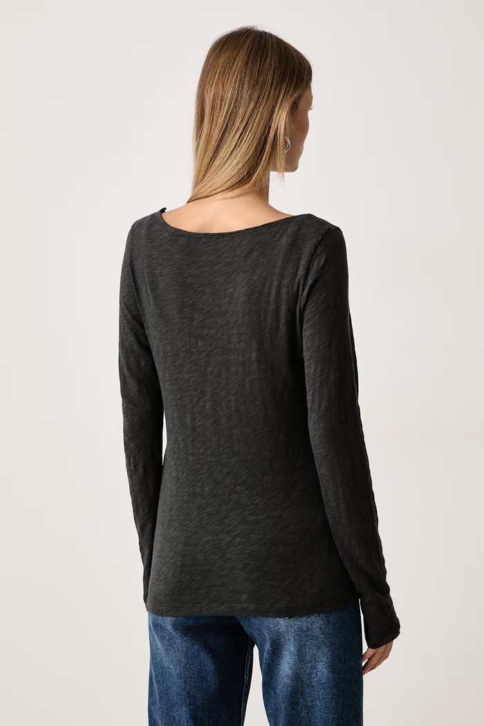 Odzież Marc O'Polo Longsleeve damski bawełniany 5000009478 szary