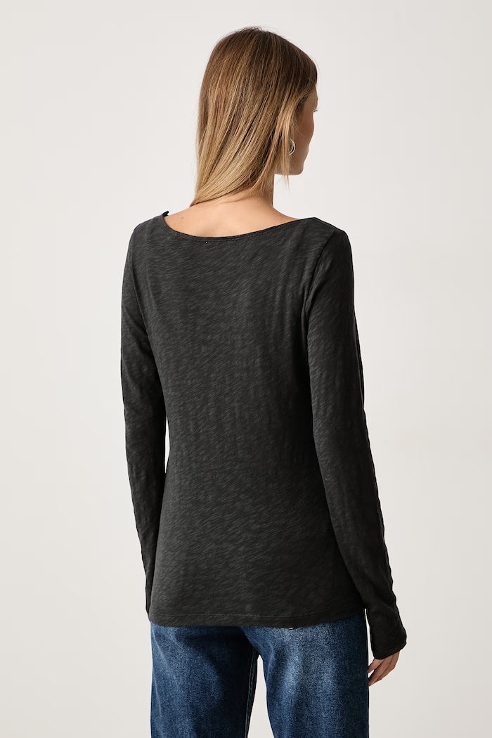Odzież Marc O'Polo Longsleeve damski bawełniany 5000009478 szary