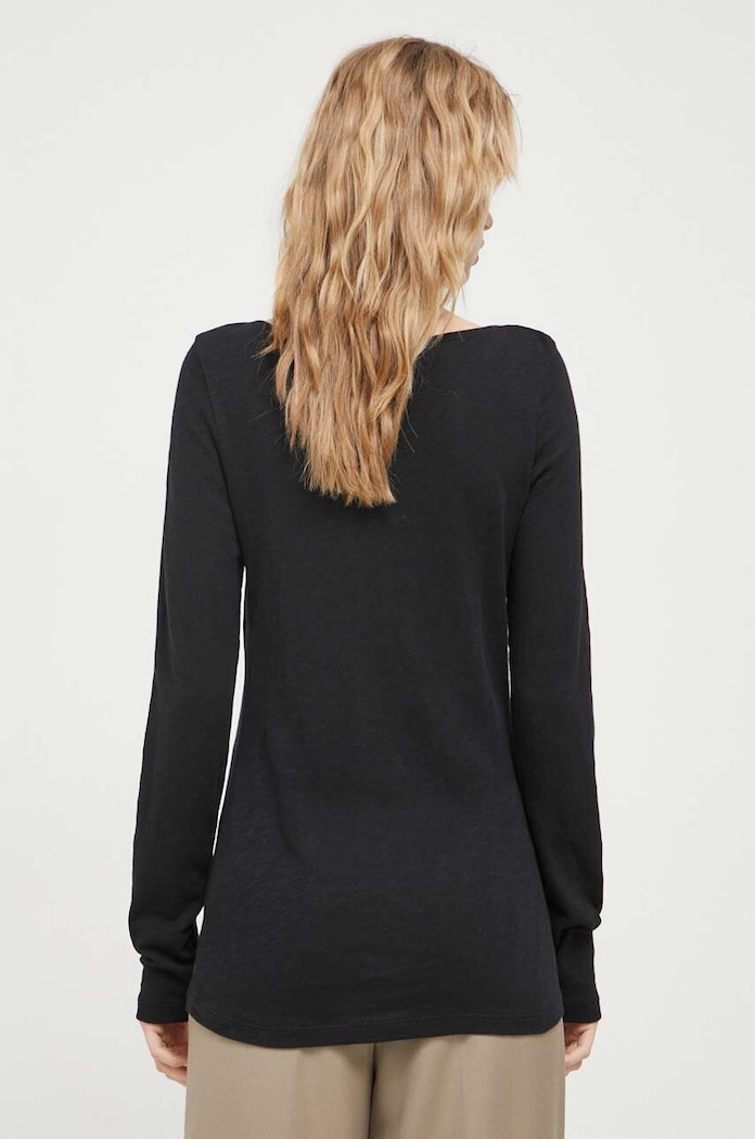 Îmbrăcăminte Marc O'Polo longsleeve din bumbac B01226152199 negru