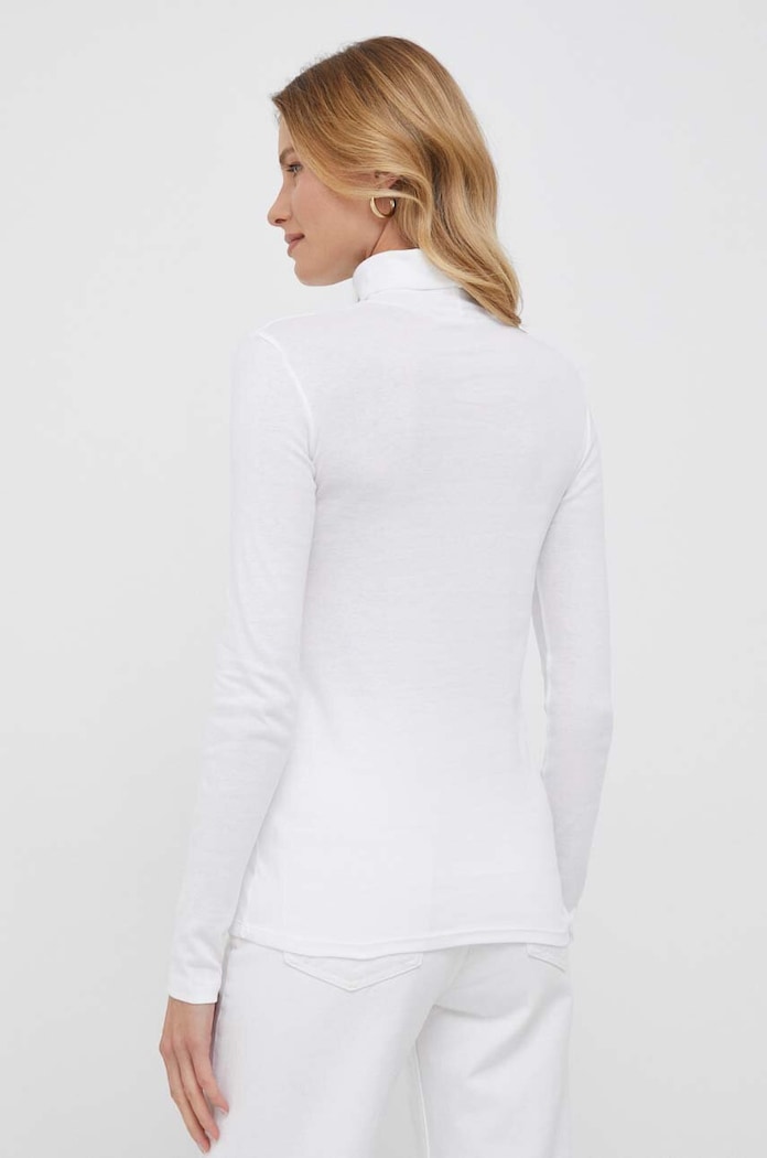 Odzież United Colors of Benetton Longsleeve bawełniany 3GA2E2224.101.. biały